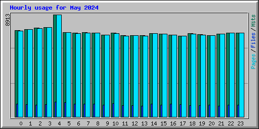 Hourly usage for May 2024